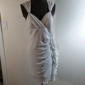 Only Love Greek Goddess Dress Juniors Ivory XL
